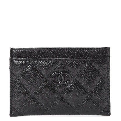 Chanel Caviar Quilted Incognito Card Holder Black 1 of 8