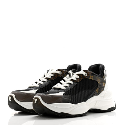 Louis Vuitton Monogram Calfskin Run 55 Sneakers 39.5 Black 3 of 10