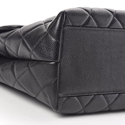 Chanel Caviar Quilted Jumbo Kelly Flap Black 5 of 11