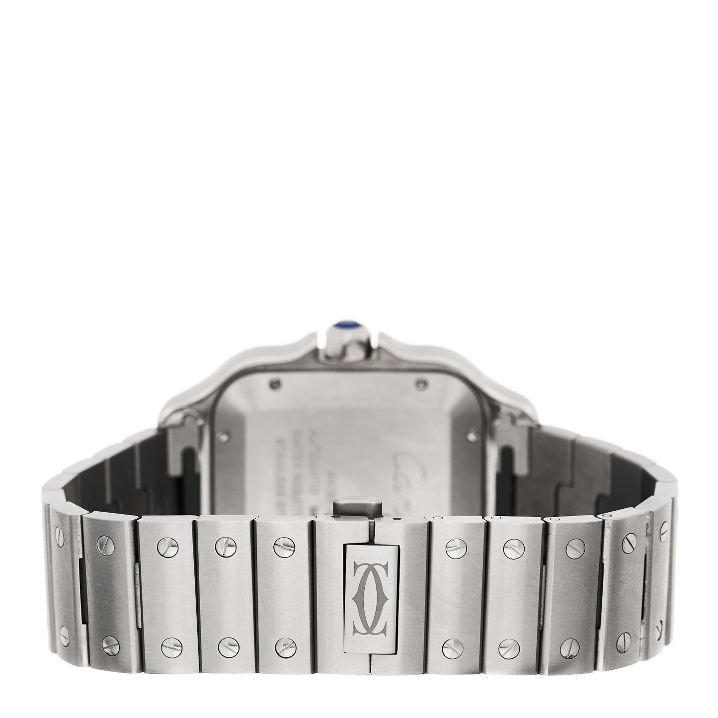 Stainless Steel 39.8mm Santos De Cartier Automatic Watch Green