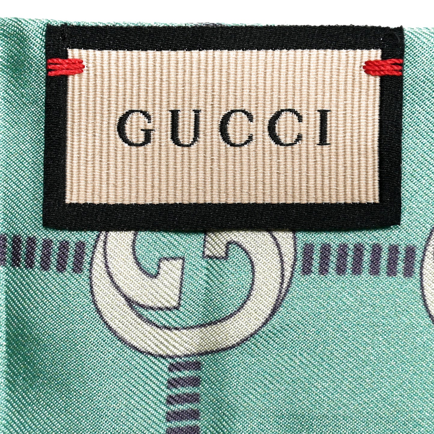 Silk Twill Networkina Neck Bow Scarf Teal Dark Purple