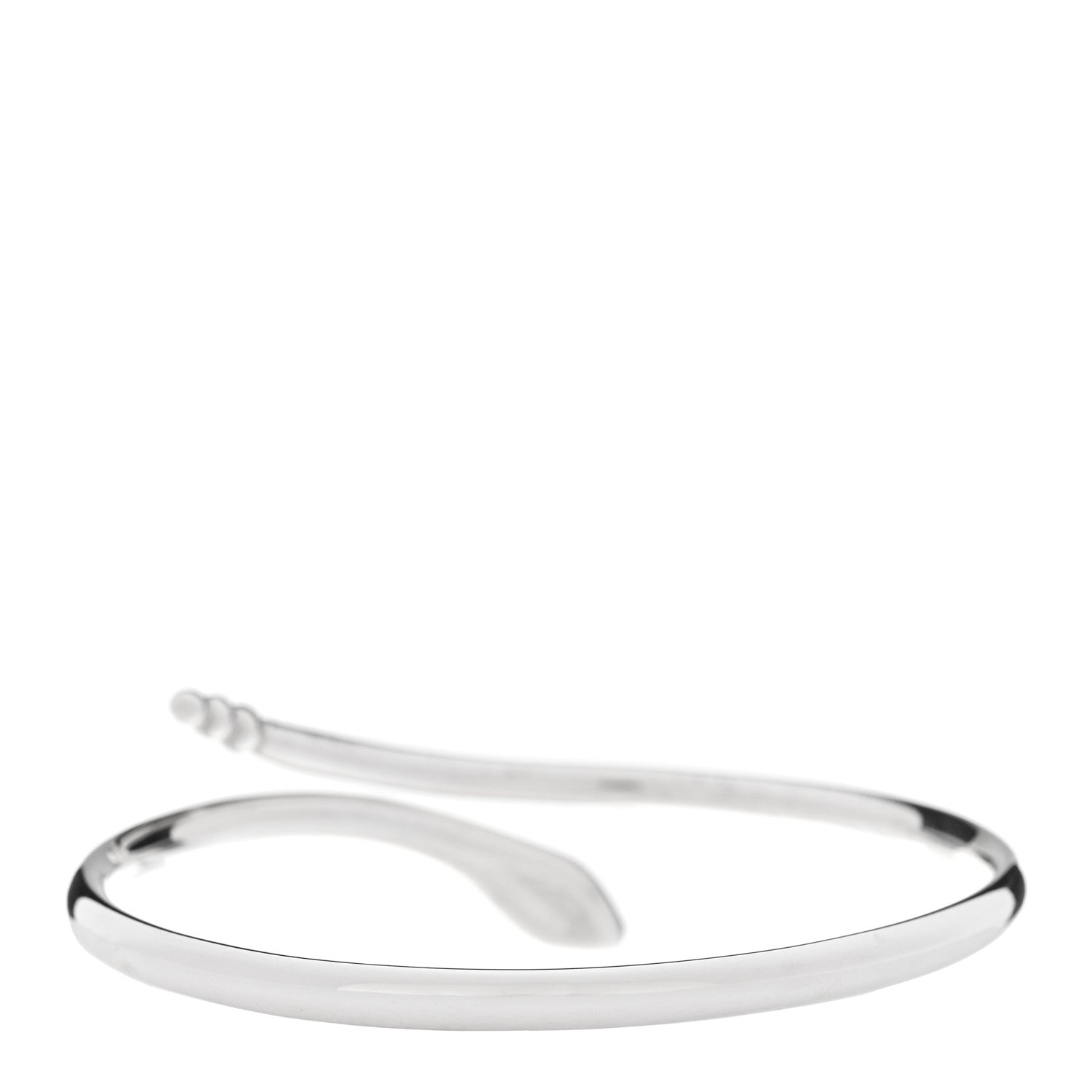 Tiffany Sterling Silver Elsa Peretti Snake Bangle Bracelet 2 of 3