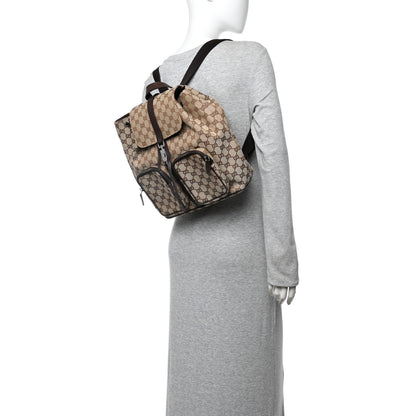 Gucci Monogram Backpack Dark Brown 2 of 12