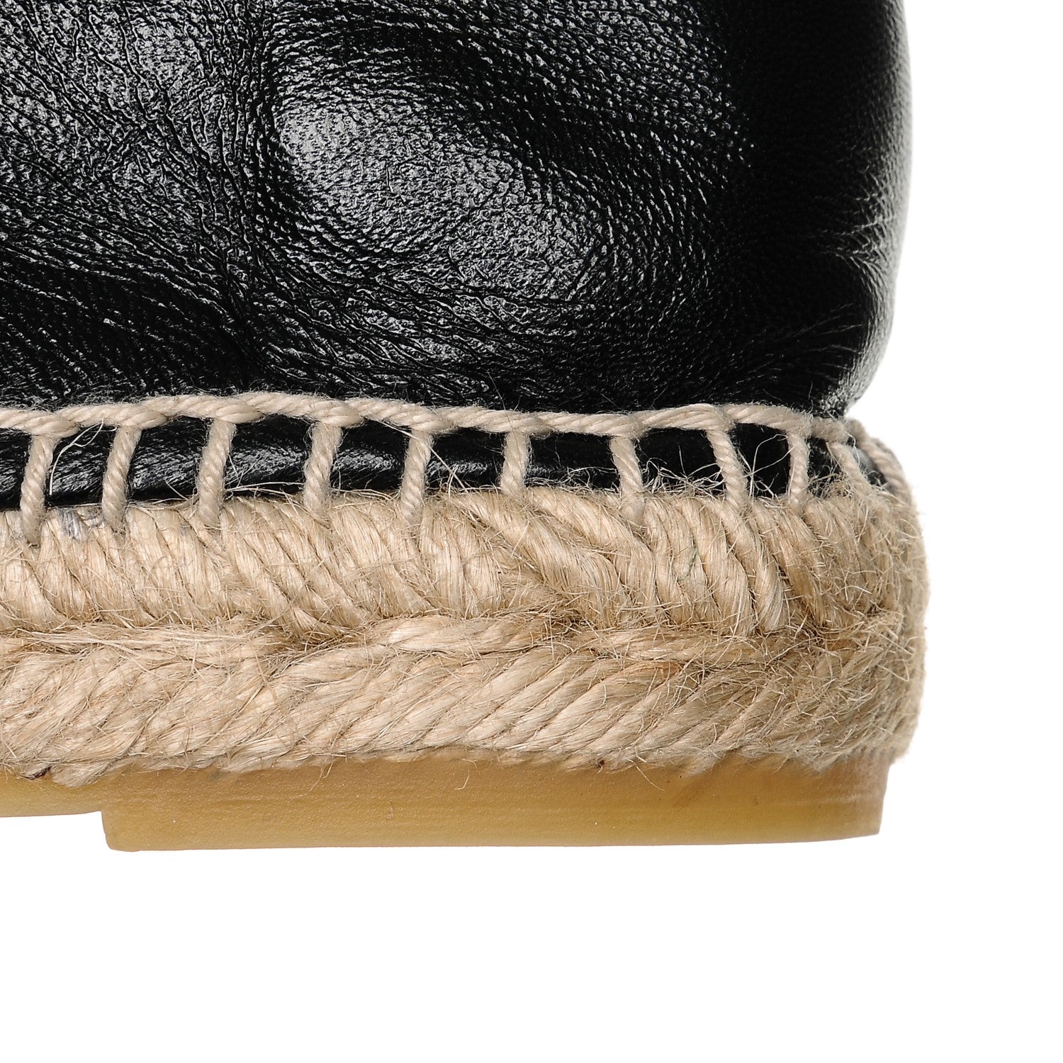 Chanel Lambskin CC Espadrilles 40 Black 10 of 10