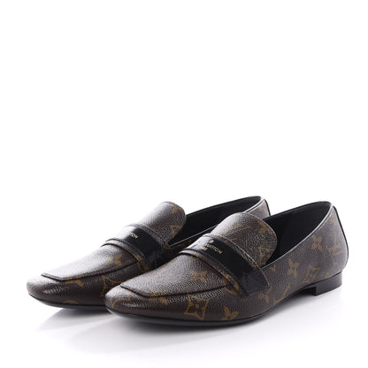 Louis Vuitton Monogram Upper Case Flat Loafer 37 3 of 10