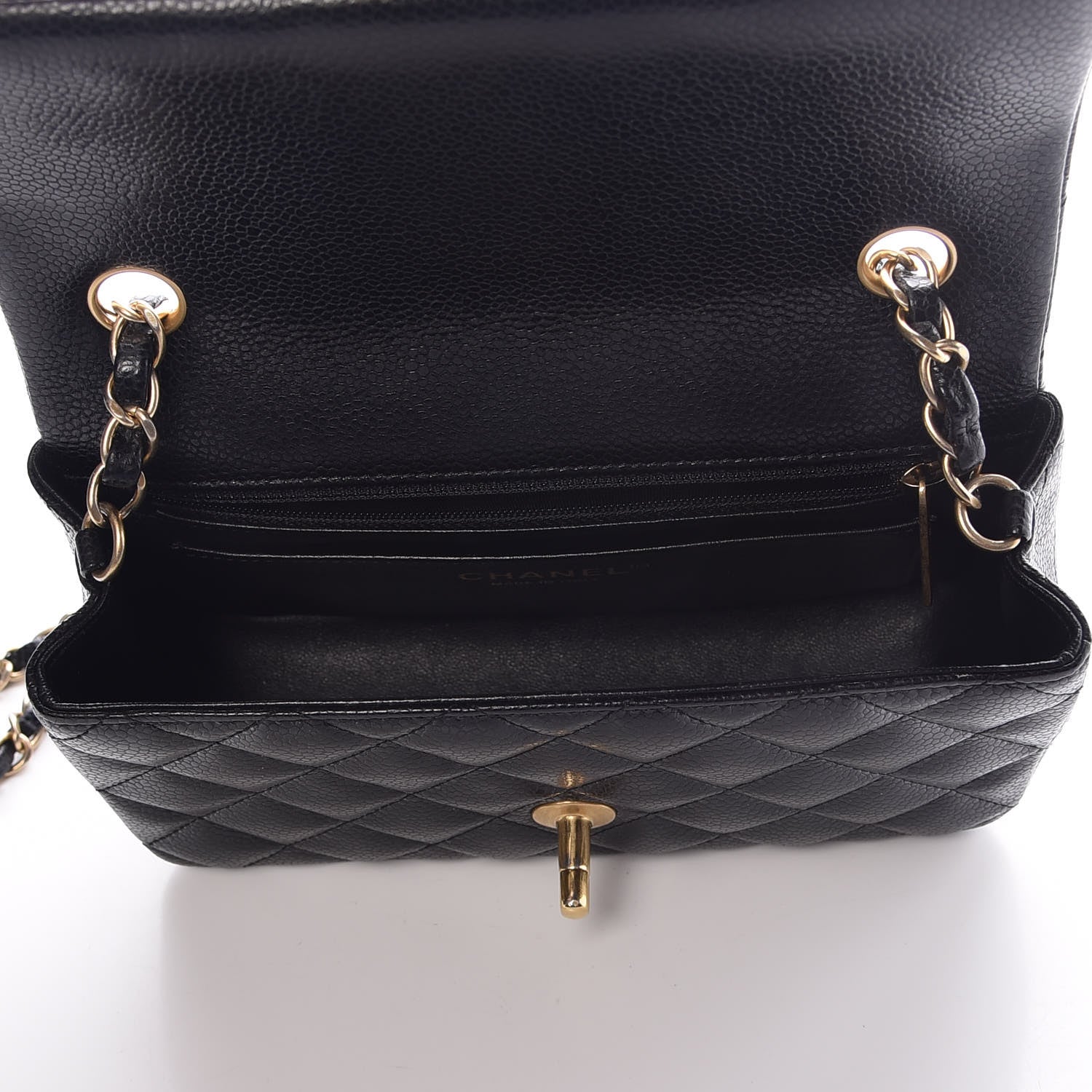Chanel Caviar Quilted Mini Rectangular Flap Black 5 of 8