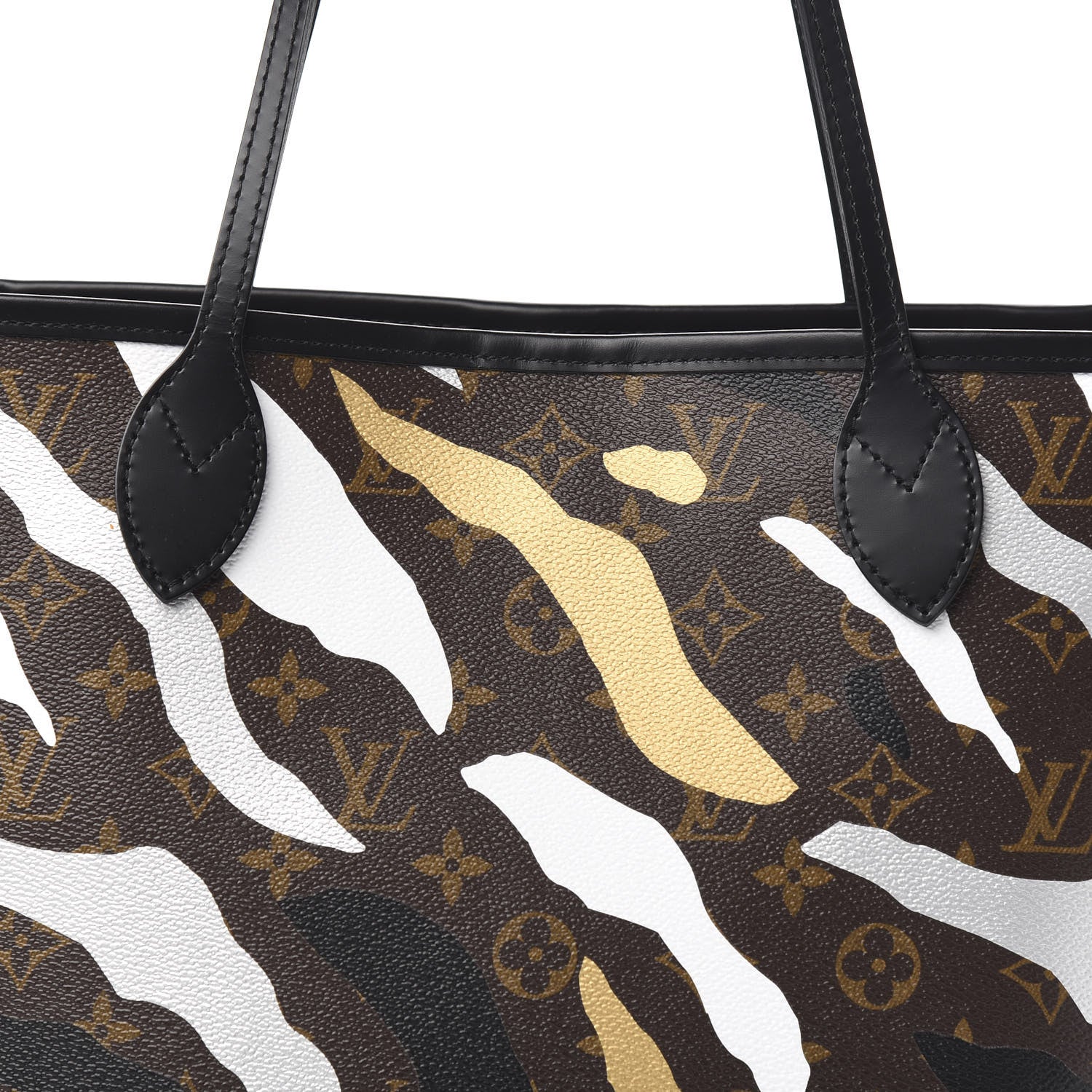 Louis Vuitton X LOL Monogram Neverfull MM Gold Silver 10 of 10