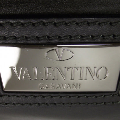 Valentino Garavani Nappa Leather Crystal Rose Glam Tote Gray 13 of 13