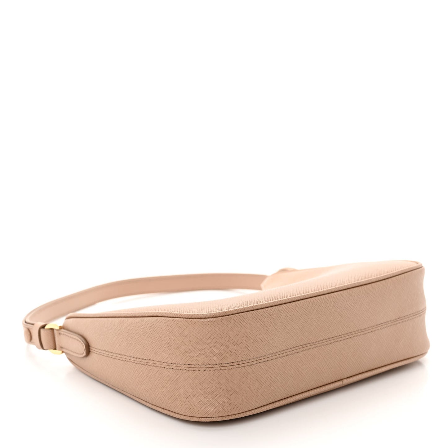 Saffiano Lux Re-Edition Mini Shoulder Bag Cammeo
