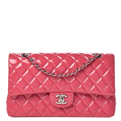 Chanel Patent Quilted Medium Double Flap Fuchsia 1 of 12