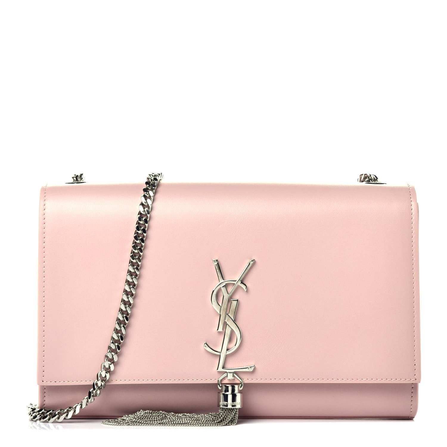Saint Laurent Smooth Calfskin Medium Classic Monogram Kate Tassel Satchel Pale Blush 1 of 8