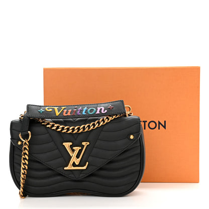 Louis Vuitton Calfskin New Wave Chain MM Black 13 of 13