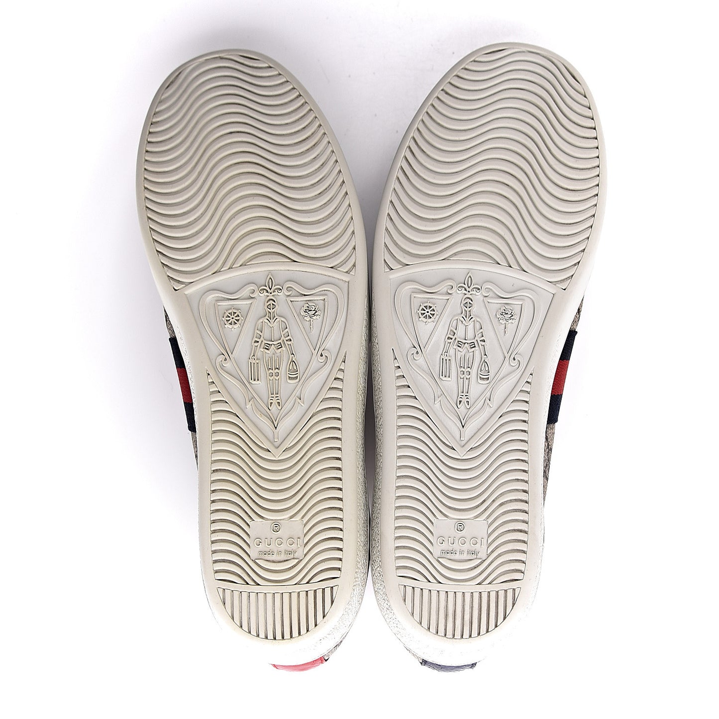 GG Supreme Monogram Womens Ace Low-Top Sneaker 40 Beige