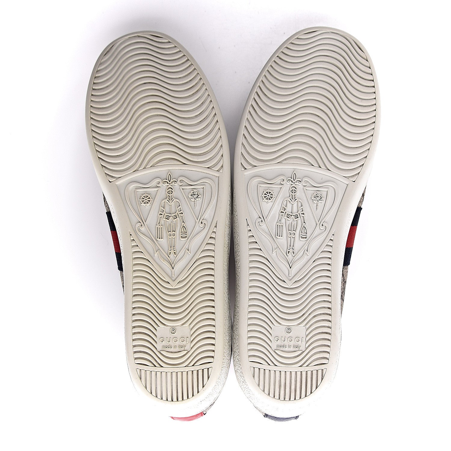 Gucci GG Supreme Monogram Womens Ace Low-Top Sneaker 40 Beige 5 of 9