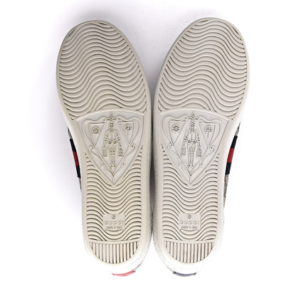 Gucci GG Supreme Monogram Womens Ace Low-Top Sneaker 40 Beige 5 of 9