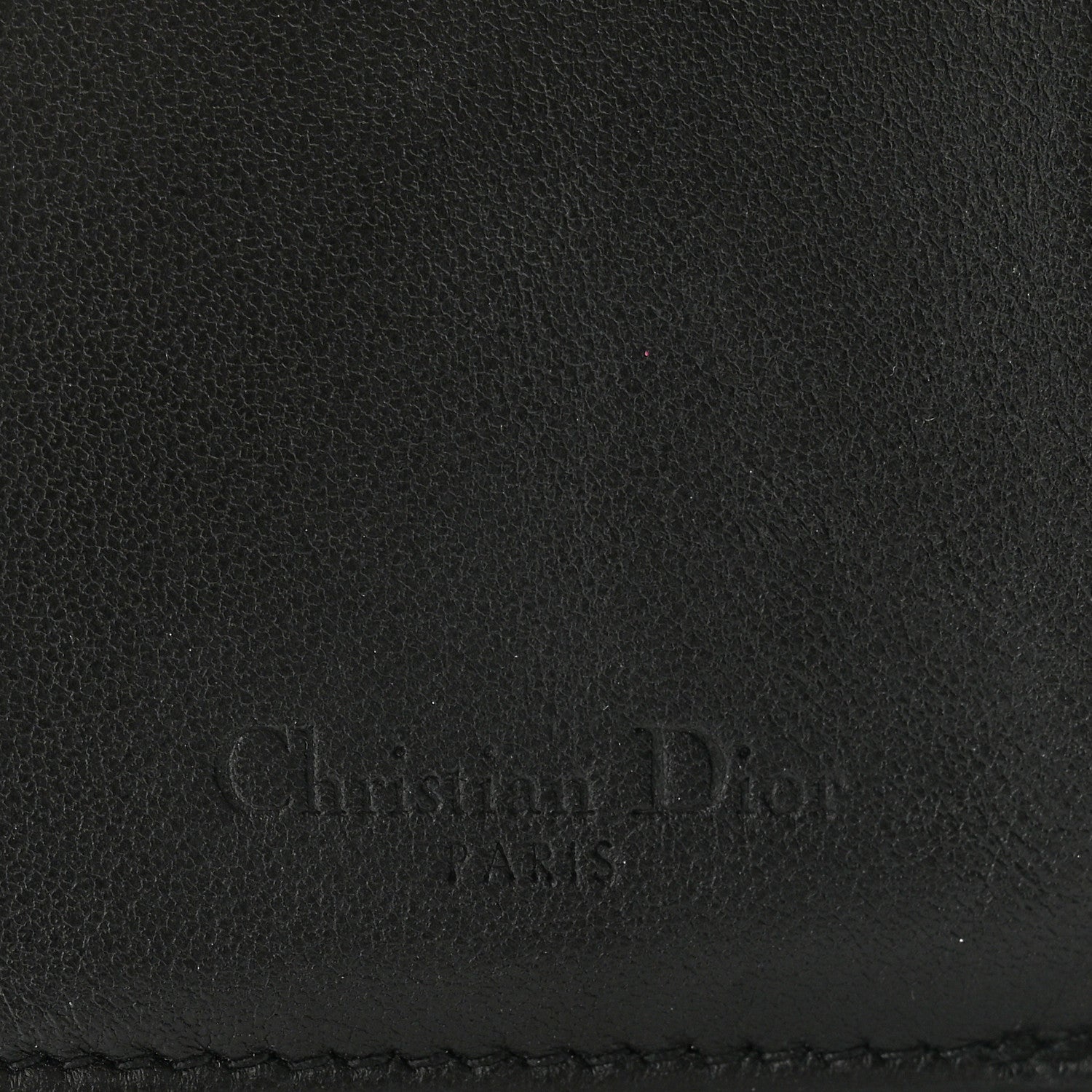 Christian Dior Lambskin Cannage Lady Dior Lotus Wallet Black 6 of 6