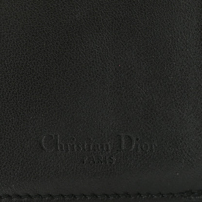 Christian Dior Lambskin Cannage Lady Dior Lotus Wallet Black 6 of 6