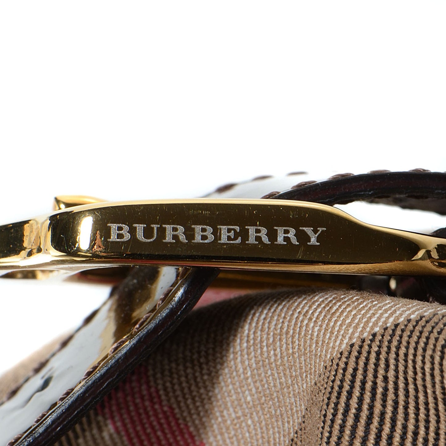 Patent House Check Margaret Bag Brown