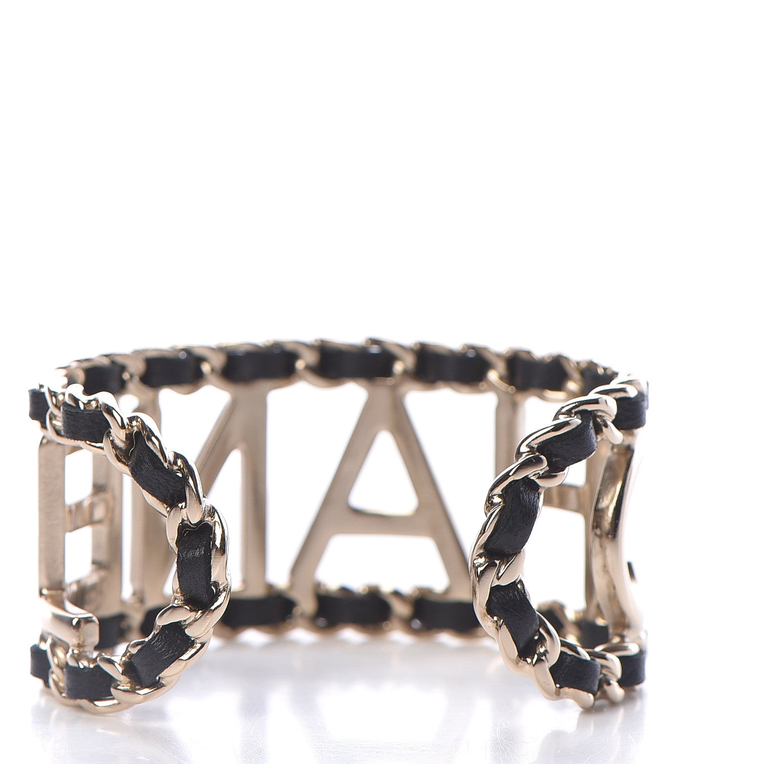 Chanel Lambskin Chain Vintage Allure Bracelet Gold 3 of 6