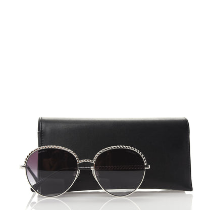 Chanel Chain Pantos Sunglasses 4242 Silver Gray 8 of 8