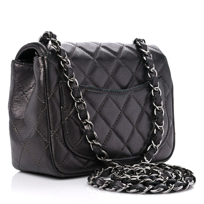 Chanel Metallic Lambskin Quilted Mini Square Flap Brown 3 of 13