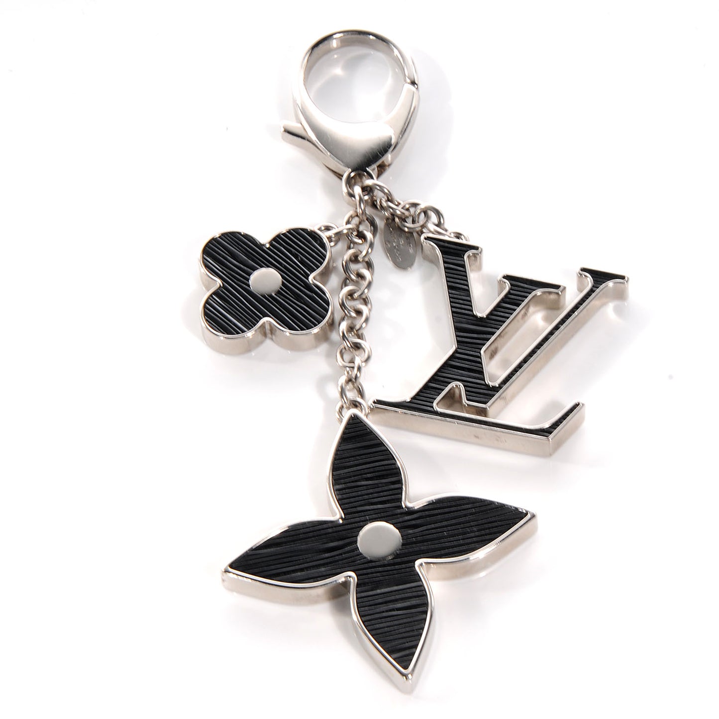 Electric Epi Fleur d Epi Bag Charm Black
