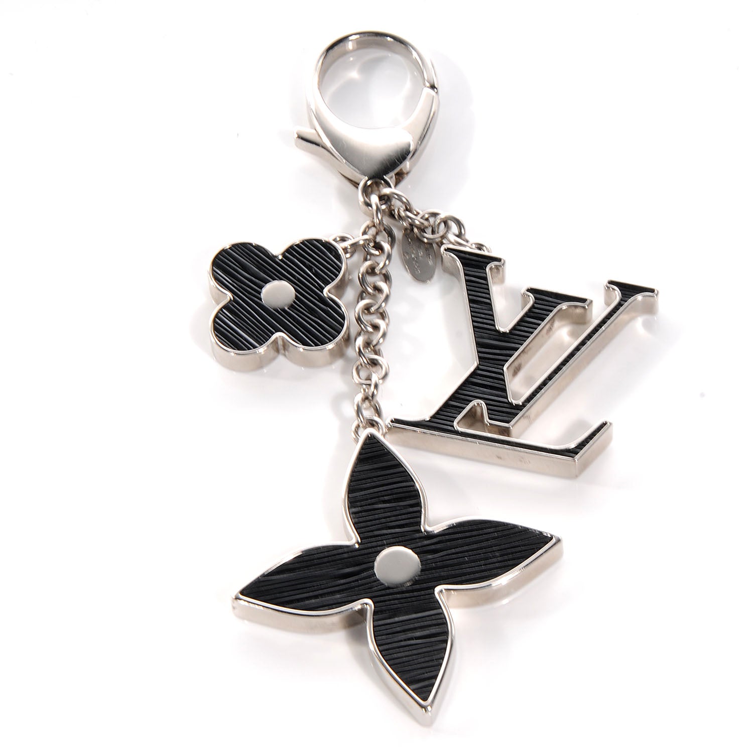 Louis Vuitton Electric Epi Fleur d Epi Bag Charm Black 1 of 6