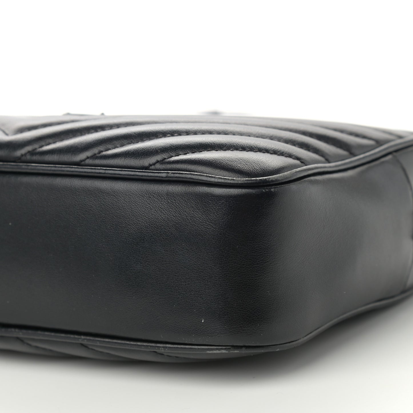 Calfskin Matelasse Monogram Lou Camera Bag Black