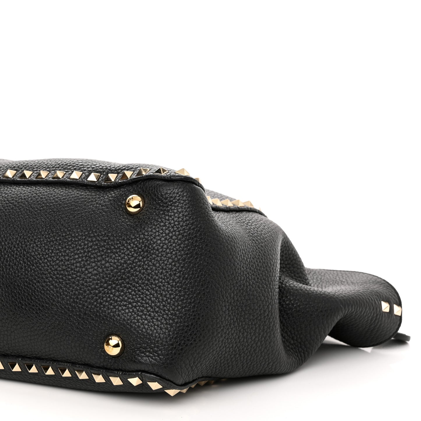 Alce Printed Calfskin Medium Rockstud Tote Black