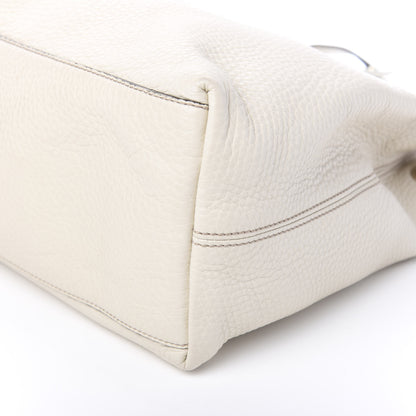 Gucci Pebbled Calfskin Medium Soho Chain Shoulder Bag Off White 8 of 9