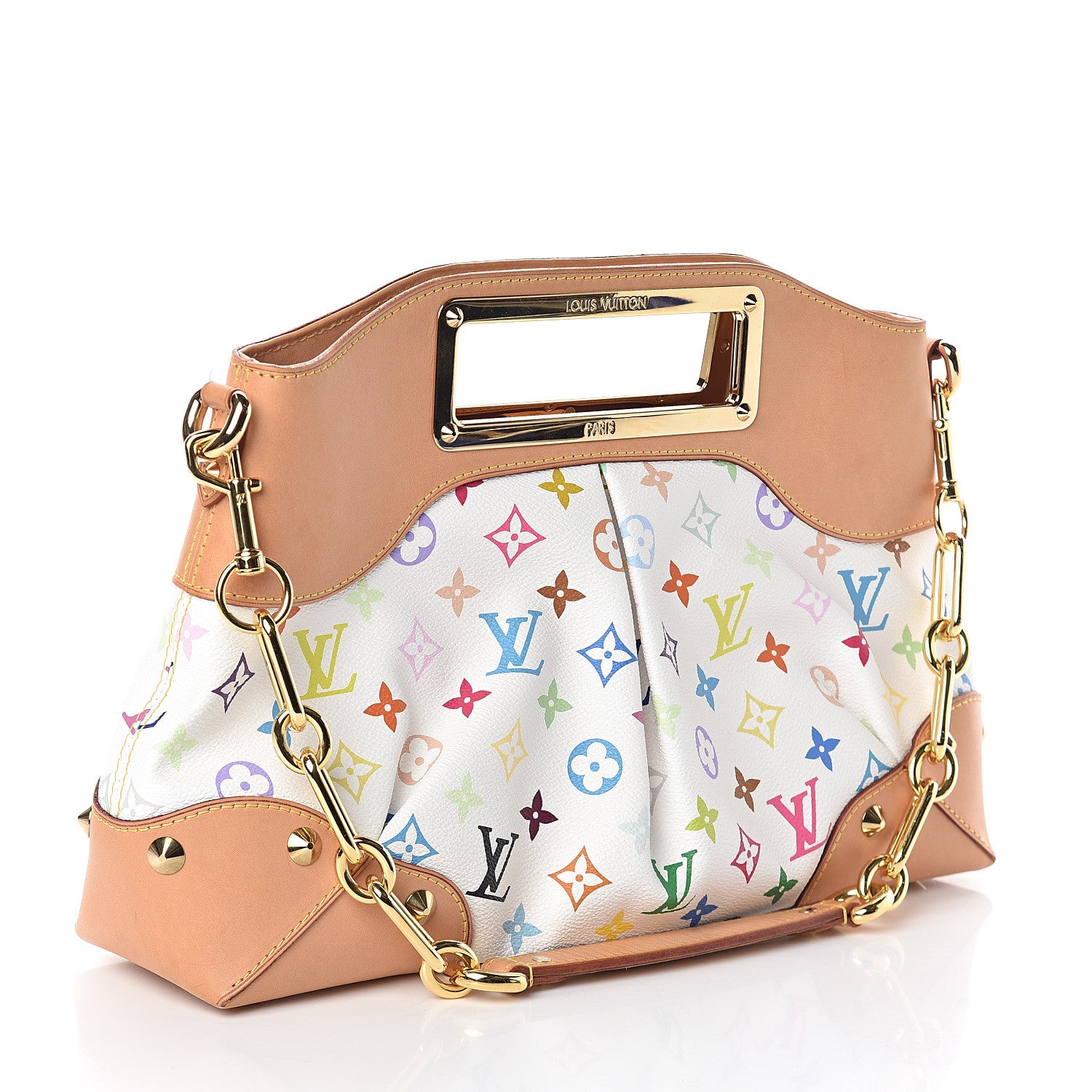 Louis Vuitton Monogram Multicolor Judy MM White 2 of 8