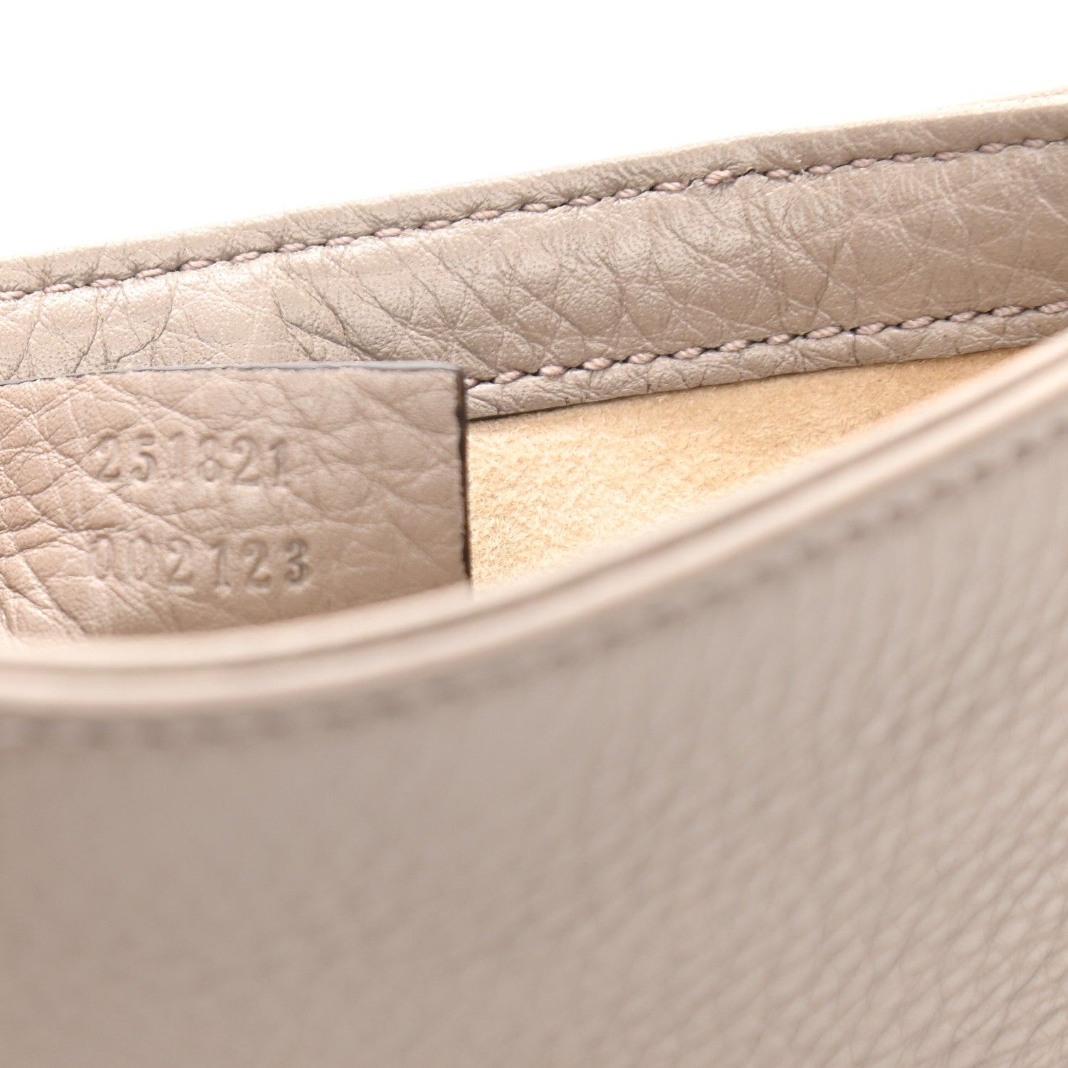 Gucci Pebbled Calfskin Small 1973 Chain Shoulder Bag Porcelain Rose 7 of 8