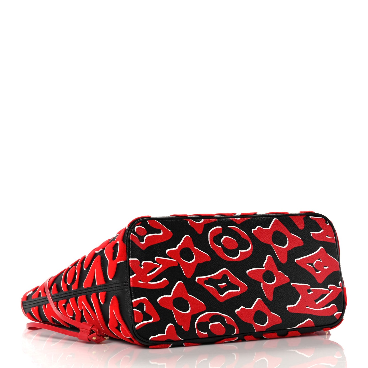 X UF Tufted Monogram Neverfull MM Black Red