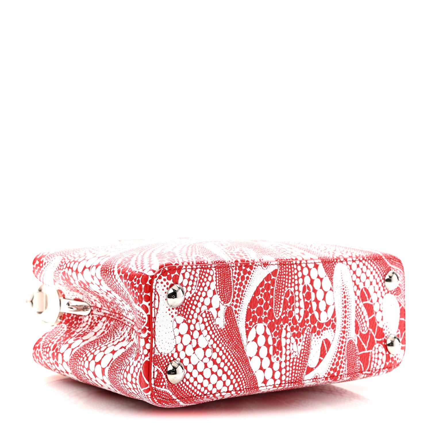Louis Vuitton LV X YK Taurillon Psychedelic Flower Capucines BB Rouge 4 of 10