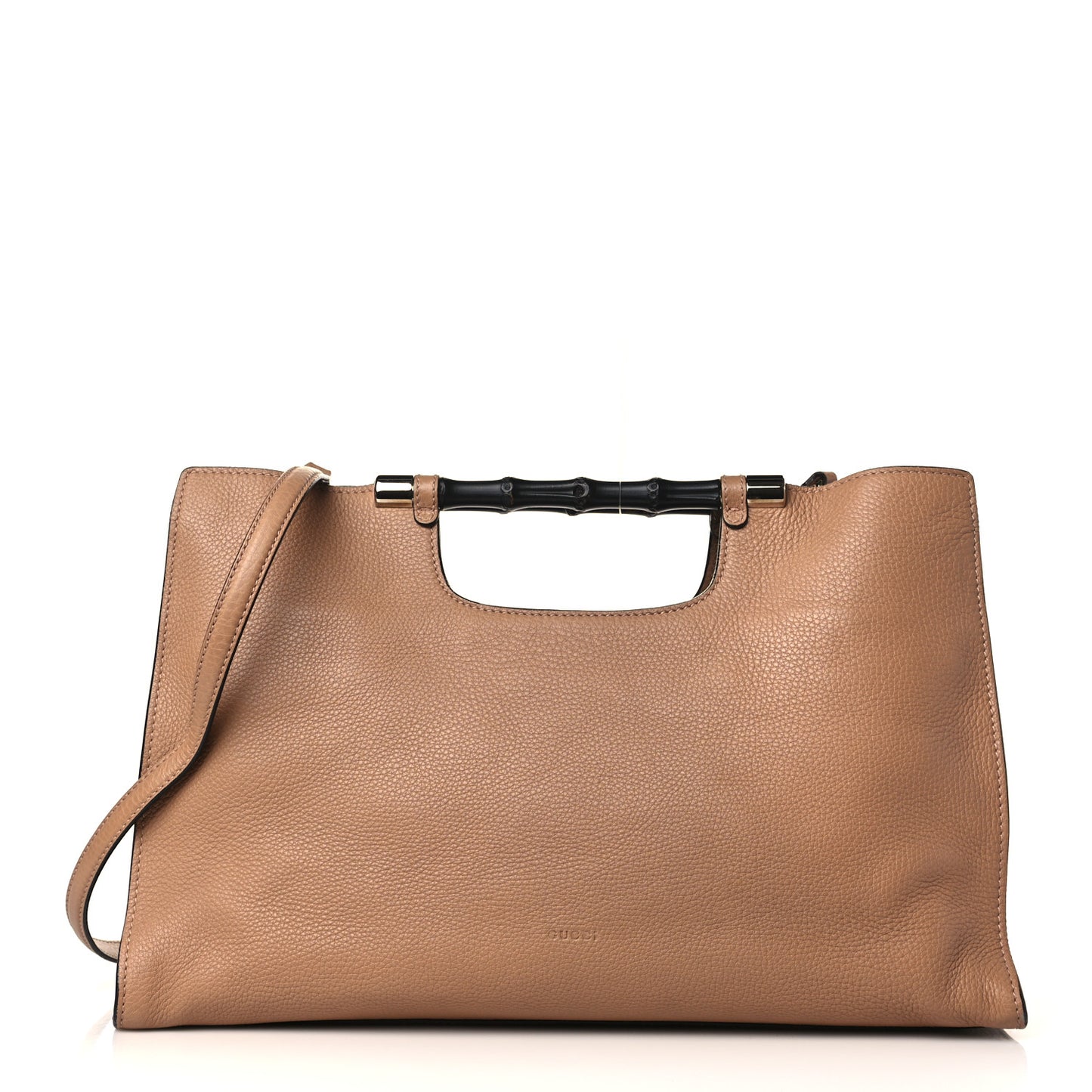 Calfskin Medium Bamboo Daily Shopper Camelia