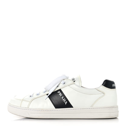 Prada Calfskin Mens Low Top Sneakers 9 White 1 of 8