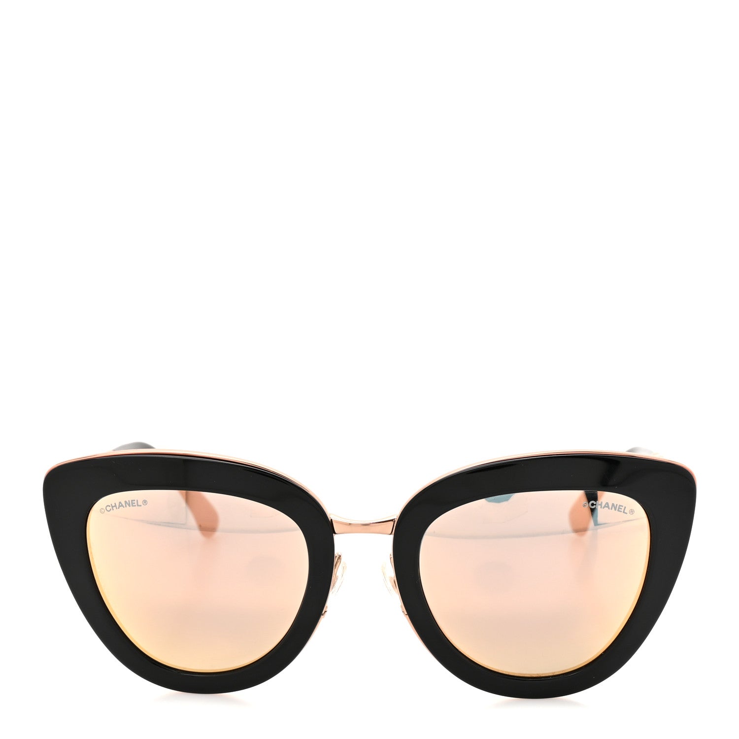 Chanel Cat Eye Quilted Sunglasses 5368 Black Pink 2 of 7
