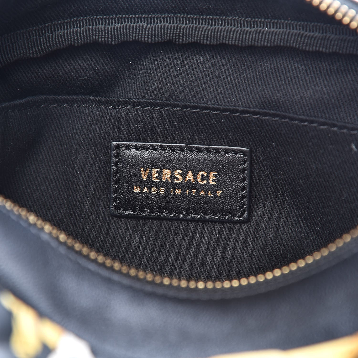 Versace Nappa Quilted Barocco Print Small Camera Bag Black 6 of 10