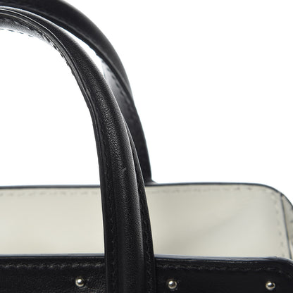 Alexander McQueen Calfskin Studded Mini Padlock Tote Black White 12 of 12