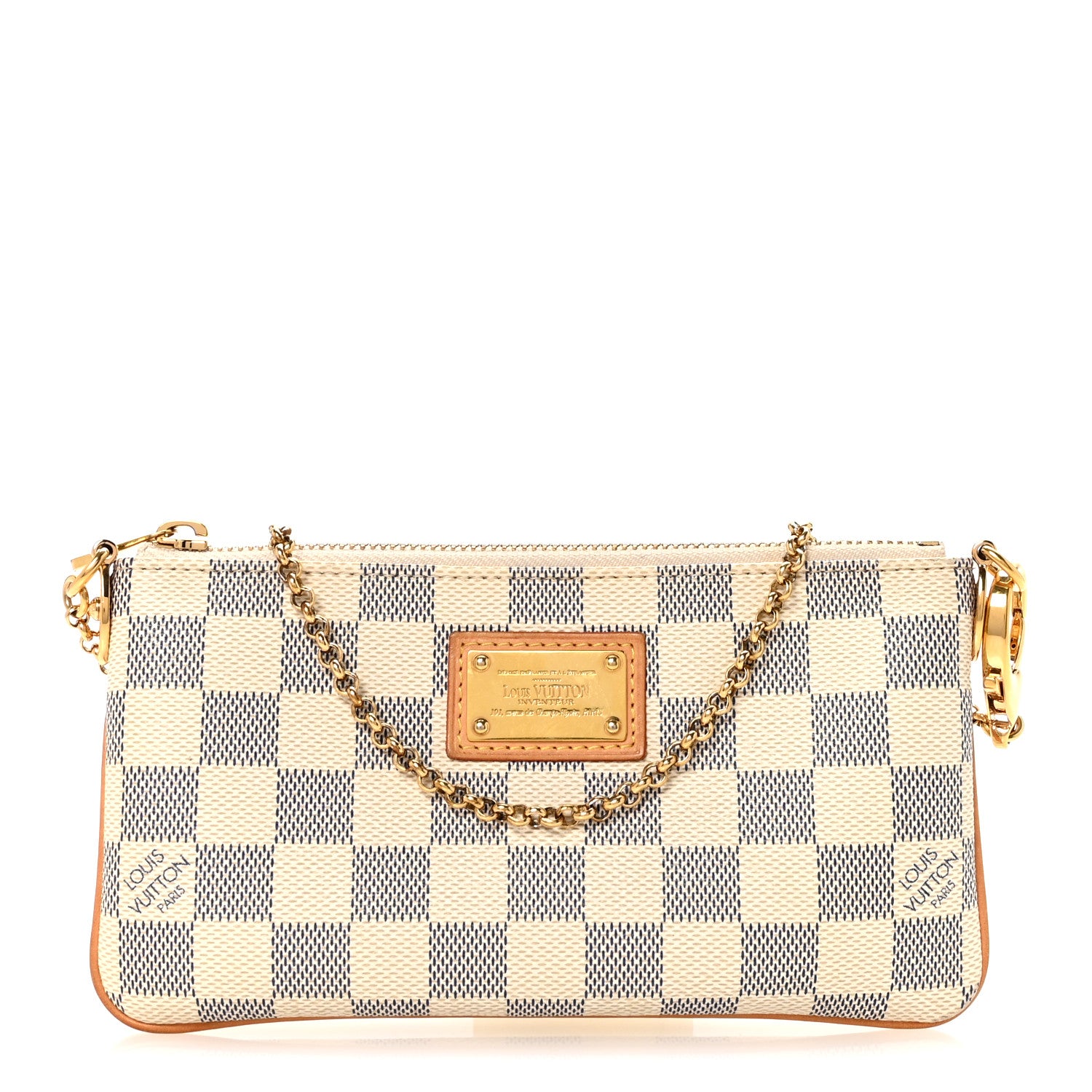 Louis Vuitton Damier Azur Pochette Milla MM 1 of 9