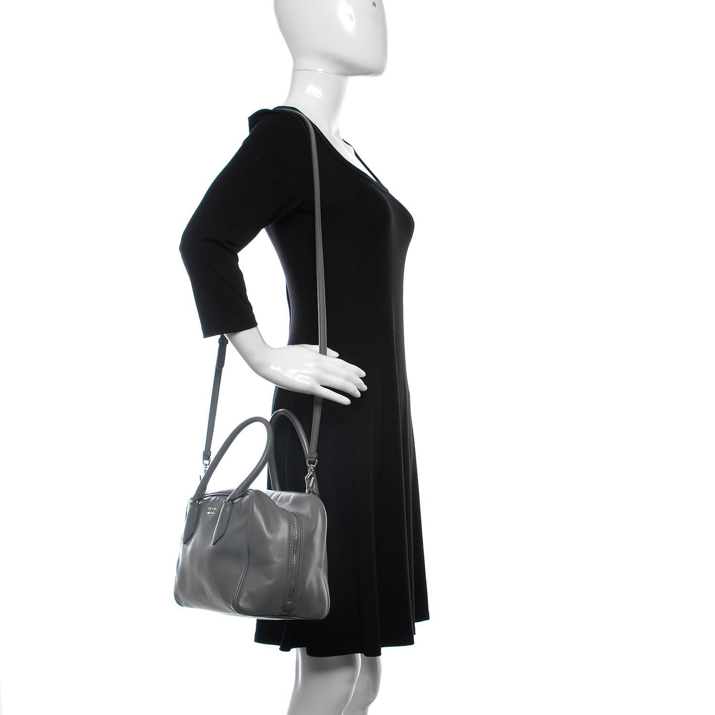 Soft Calfskin Small Inside Tote Marmo Salvia