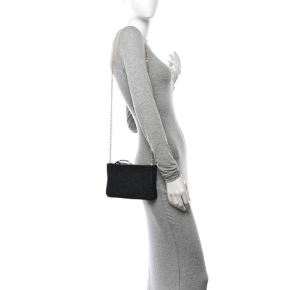 Louis Vuitton Empreinte Double Zip Pochette Black 2 of 12