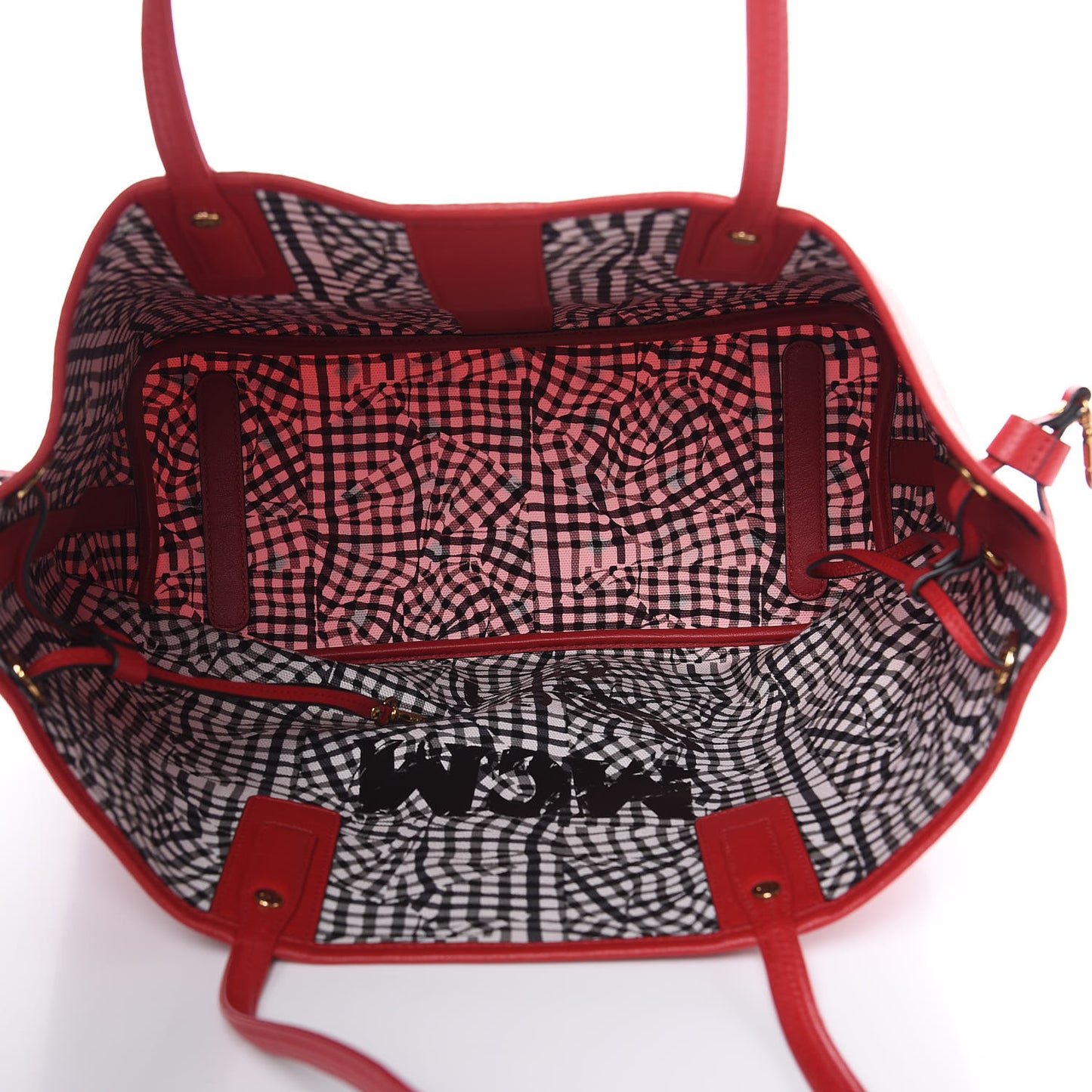 Visetos Medium Liz Reversible Shopper Tote Ruby Red