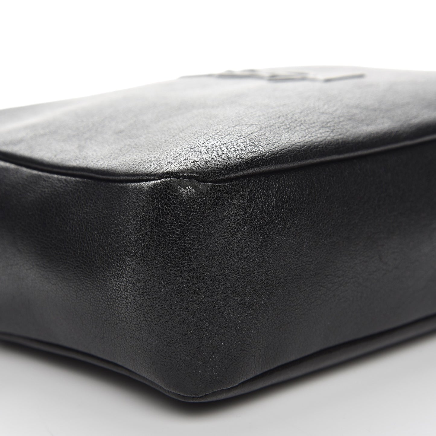 Lambskin Monogram Small Lou Camera Bag Black