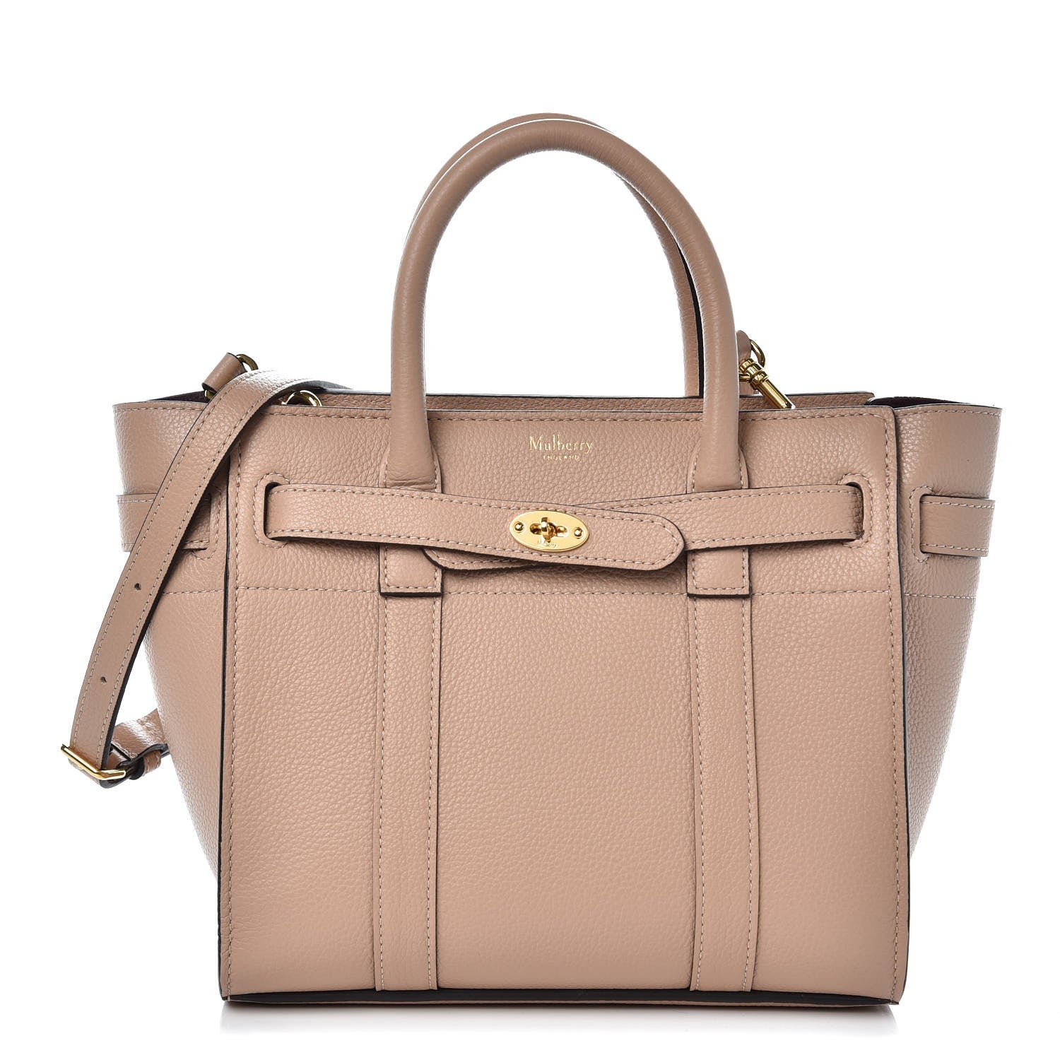Mulberry Small Classic Grain Mini Zipped Bayswater Rosewater 1 of 6