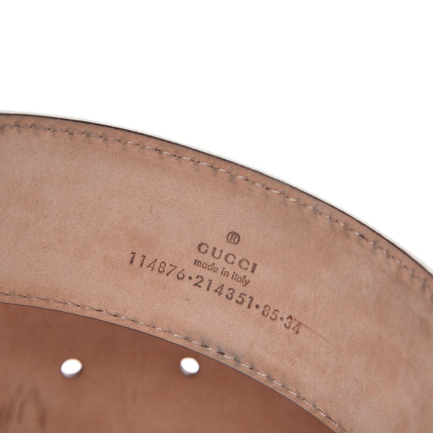 Guccissima Interlocking G Belt 85 34 Orange