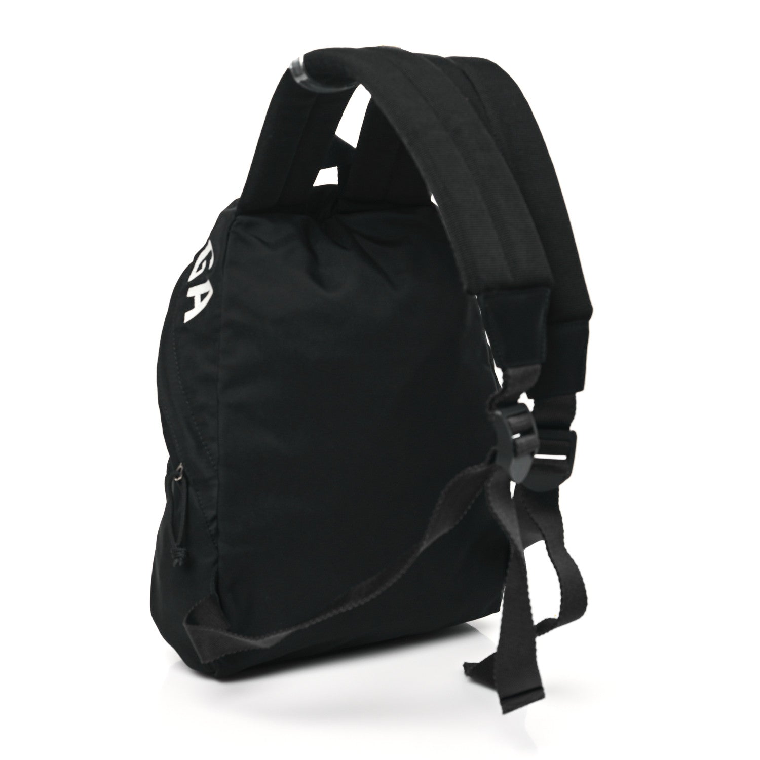 Balenciaga Sport Nylon Logo Embroidered S Wheel Backpack Black 3 of 9