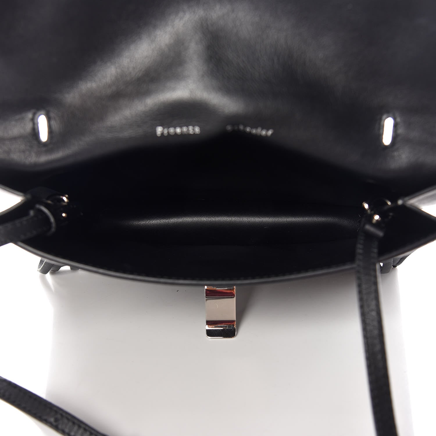 Proenza Schouler Calfskin Small Fringe Lunch Bag Black 7 of 12