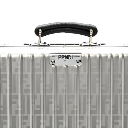 Fendi X RIMOWA Aluminum FF Print Roll Away Carry On Luggage Silver 6 of 13
