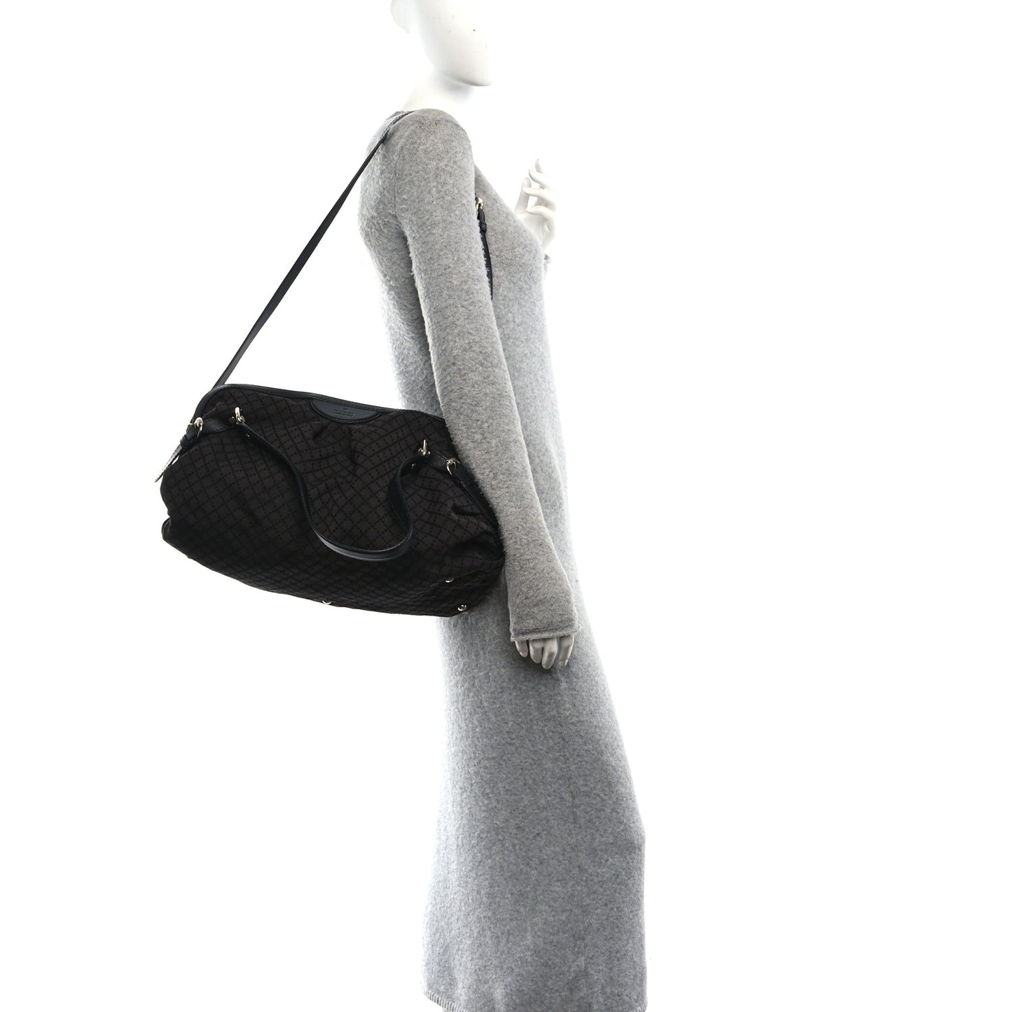 Diamante Bridle Tote Dark Brown